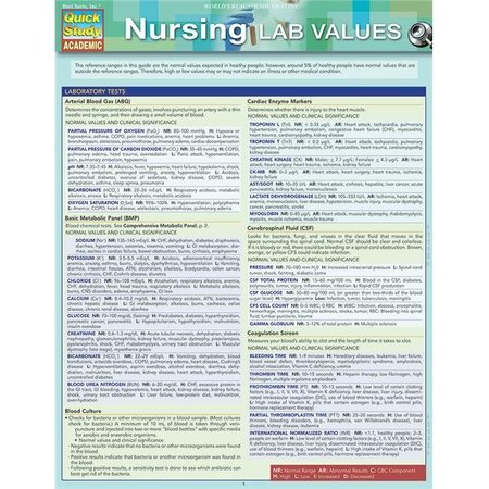 BARCHARTS PUBLISHING BarCharts Publishing 9781423233206 Nursing - Lab Values 9781423233206